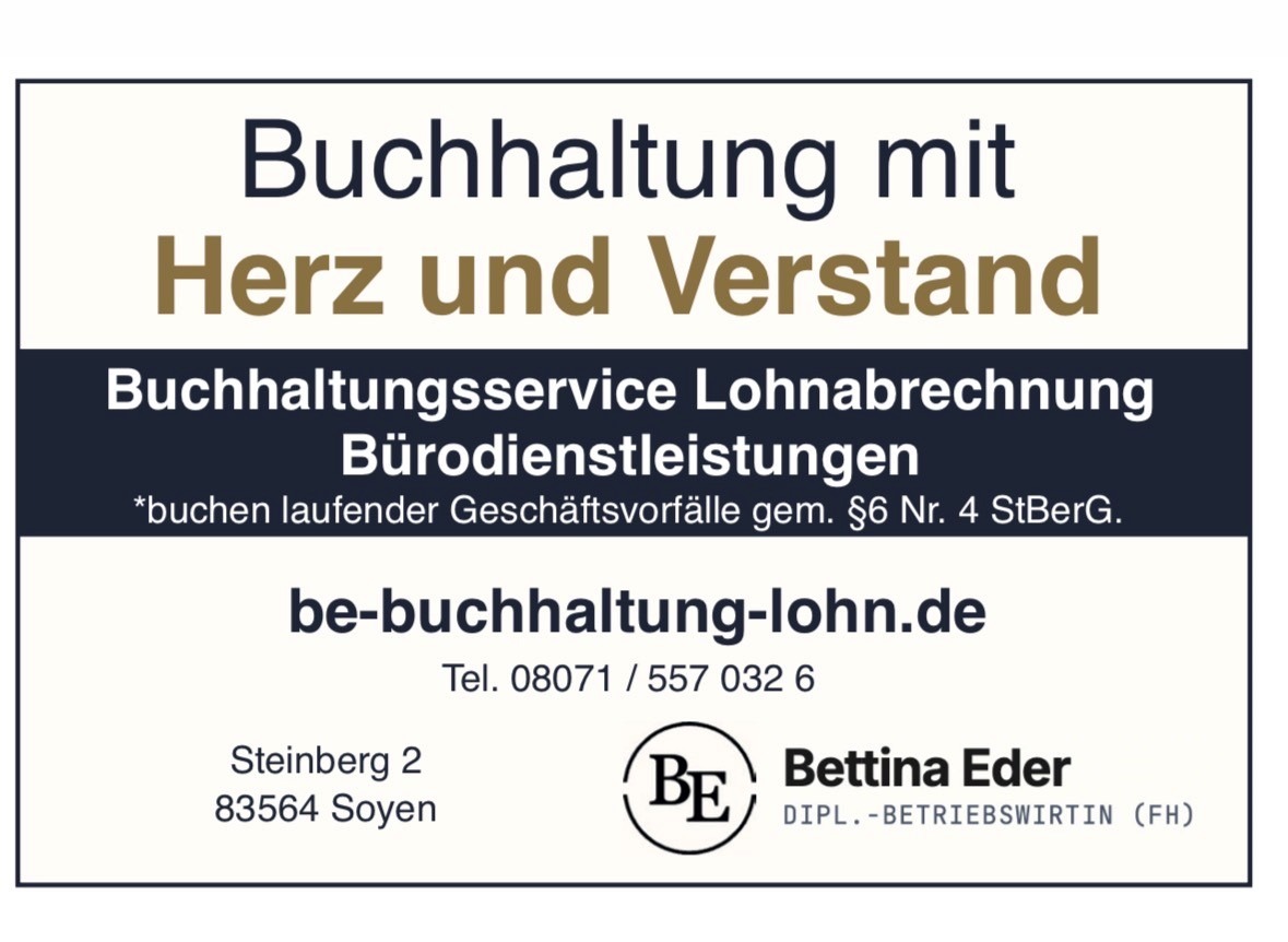 BE-Buchhaltungs- u. Lohnbüro, Bettina Eder BE-Buchhaltungs- u. Lohnbüro, Bettina Eder